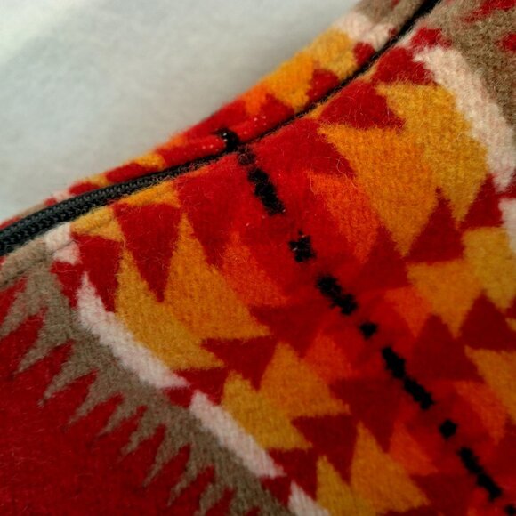 Vintage Pendleton Travel Pouch Cosmetic Toiletry Bag Zip Up Southwestern Wool - Picture 11 of 16